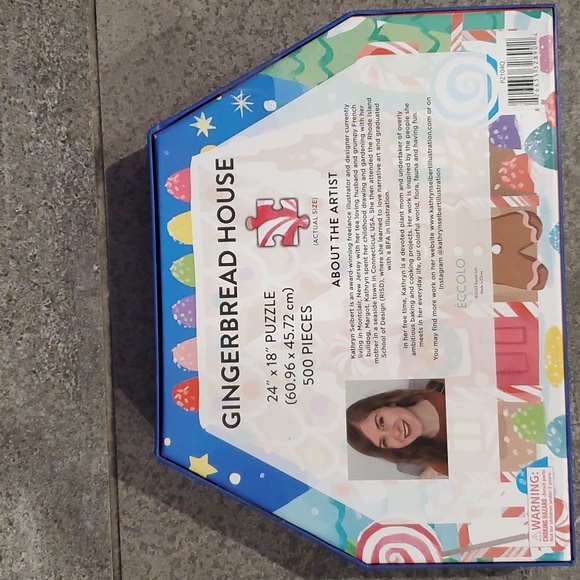 GINGERBREAD HOUSE PUZZLE  - 500 Pieces - Picture 2 of 2